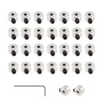 YXQ Uçak İniş Dişli Tekerlek Durdurma 0,08"/2,1 mm RC Uçak Model Uçak için Tekerlek Yaka (30'lu Paket)