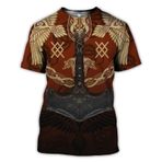 Yxyeceipeno E Nordic Mythology Viking 3D Baskılı Çeşitli Etkinlikler İçin Uygun Unisex T-shirt
