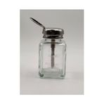 YYNGJCK 4 oz/120 ml Boş Pompa Dispenseri Şişesi, Oje Makyaj Temizleyici Alkol Temizleyici için Temizle Doldurulabilir Basın Şişesi, Metal Çekirdekli, Flip, 1 Paket