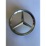Yyo Mercedes-Benz Jant Göbeği 70MM-75MM (Gri Zemin - Nikelaj Arma) Yeni Model
