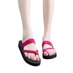 Yytcsjz Kadın Slayt Çapraz Askılı Burnu Açık Sandalet, Kemer Desteği ile Bunyon Düzeltici Platform Ayakkabılar, Rahat, Rahat, Moda, Kız Arkadaşı ve Anne için Hediye (Color : Rose Red, Size : 23.5cm)