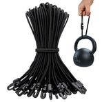YYTECH Kancalı germe lastiği, 25 cm, 40 adet kancalı lastik gergi, çok fonksiyonlu branda gerdirici, kancalı genişletici, kancalı lastik bantlar, branda, ağ, afiş, kamp için lastik gergi