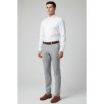 Yyz Store Erkek Gri Renk Esnek Likralı Slim-Fit Kumaş Pantolon - 32