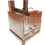 Yzc 40 cm Emaye Tokat Kebabı Tandır Sobası