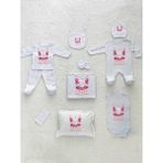 Yzc Home K03 Isimli, Kız Bebek 10LU Beyaz Hastane Çıkışı - 0 - 3 Ay