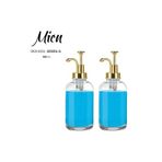 YzHome 2'li Cam Sıvı Sabunluk&Losyon Seti 500ml