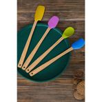 YzHome 4'lü Isıya Dayanıklı Silikon Spatula Seti, Renkli Mutfak Kaşığı yz.balsarenkliminispatula