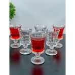 Yzhome 6 Kişilik Cam Ayaklı Kahve Yanı Bardağı Bardak 105 ml - Şeffaf