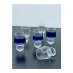 YzHome 6 Kişilik Cam Elmas Ayaklı Kahve Yanı Bardağı Bardak 50ml