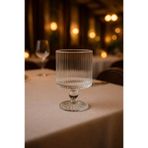 YzHome 6 Lı Ayaklı Kristal Cam Meşrubat Kokteyl Bardağı Bardak 280ml
