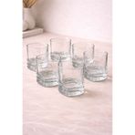 YzHome 6 Lı Cam Kahve Yanı Bardağı Bardak 50ml Kare Model