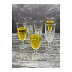 YzHome 6 Lı Kristal Cam Kahve Yanı Bardağı Kokteyl Meşrubat Bardak 220ml