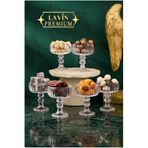 YzHome 6'lı Cam Ayaklı Lokumluk Kase Seti, 75ml, Şeffaf yz.lavinpremiumlokumluk