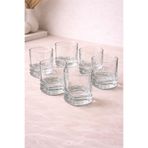 YzHome 6'lı Cam Kahve Yanı Bardağı, 50ml, Kare Model, Şeffaf yz.eleganbardaklav