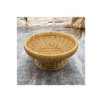 YzHome Hasır Rattan Ayaklı Meyvelik Sepet Bol Kase Çok Amaçlı 10*24CM