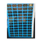 YzHome Mavi Gold 60 Adet Baharat Bakliyat Kuruyemiş Baharatlık Kavanoz Sticker Etiketi