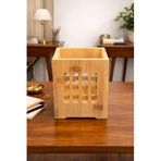 YzHome Tezgah Masa Üstü Bambu Kaşıklık Organizer, 11 x 11 cm, Çok Amaçlı Düzenleyici yz.mien664