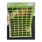 YzHome Yeşil Gold 60 Adet Baharat Bakliyat Kuruyemiş Baharatlık Kavanoz Sticker Etiketi