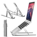 YZLELEQ Dizüstü Bilgisayar Standı, Bilgisayar Tablet Standı Dizüstü Bilgisayar Tutucu Yükseltici Ergonomik Alüminyum Ayarlanabilir 6 Açılı Katlanabilir Taşınabilir Masaüstü Tutucu MacBook, iPad, HP,