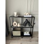 Z Design Home 95X30X90 cm Metal Dresuar - Siyah