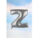 Z Harfi Gümüş Folyo Balon 100 Cm 40 İnç 1 Metre Silver