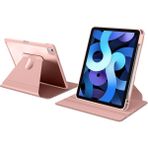 Z-Mobile Apple iPad Air 5. Nesil 2022 10.9" M1 Uyumlu Kılıf Simplism 360 Dönen Yatay Dikey Standlı Kalemlikli - Pembe