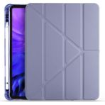 Z-Mobile iPad Air 11" M4 2026/M3 2025/M2 2024 Uyumlu Kapaklı Standlı Kılıf Kalem Bölmeli Darbelere Dayanıklı Tablet Kılıfı - Mor
