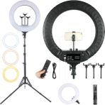 Z-Mobile Ring Light LED 18’’ 45 cm Kumandalı Profesyonel Işık Halkası Stüdyo Sosyal Medya Makyaj Işığı + 210 cm Ayak Dahil