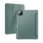 Z-Mobile Xiaomi Mi Pad 7/7 Pro ve Mi Pad 8/8 Pro Kılıf Üçe Katlanan Kalem Bölmeli Standlı Tablet Kılıfı Uyandırma Özellikli Darbelere Dayanıklı - Koyu Yeşil