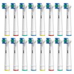 Z-VAPRESS Oral-B ile Uyumlu Elektrikli Diş Fırçası Yedek Başlıkları Hassas Temiz Yumuşak Kıl Değiştirmeler Fırça Başlıkları 16 Paket