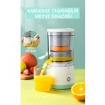 Z ZEOZA Kablosuz Taşınabilir Şarjlı Narenciye Sıkacağı Portakal Meyve Sıkacağı