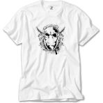 Z Zeplin Armed Skeleton Gangsta Beyaz Tişört - XS