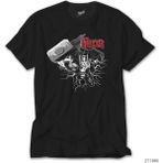 Z Zeplin Avengers Thor Rising Siyah Tişört - XS