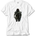 Z Zeplin Call Of Duty Big Fighter Beyaz Tişört - 4XL