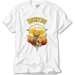 Z Zeplin Demon Slayer Zenitsu Beyaz Tişört - 5XL