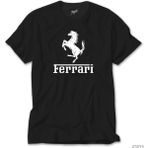 Z Zeplin Ferrari Steering Wheel Siyah Tişört - 3XL