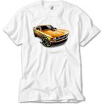 Z Zeplin Ford Mustang Mach 1 Beyaz Tişört - 5XL