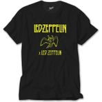 Z Zeplin LED Zeppelin Angel Siyah Tişört - 5XL