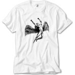Z Zeplin LED Zeppelin Icarus Angel Beyaz Tişört - XS