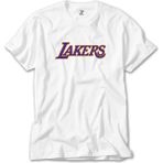Z Zeplin Los Angeles Lakers Beyaz Tişört