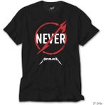 Z Zeplin Metallica Never Siyah Tişört - XS