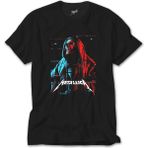Z Zeplin Metallica Red Blue Siyah Tişört - 2XL