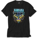 Z Zeplin Nirvana Poster Siyah Tişört - M