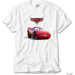 Z Zeplin Şimşek Mcqueen Beyaz Tişört - 3XL