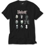 Z Zeplin Slipknot Group Face Siyah Tişört - 3XL