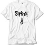 Z Zeplin Slipknot Logo Text Beyaz Tişört - 3XL