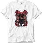 Z Zeplin Slipknot Ram Head Beyaz Tişört