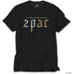 Z Zeplin Tupac Shakur Logo 2 Siyah Tişört - M