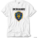 Z Zeplin World Of Warcraft Alliance Beyaz Tişört - S