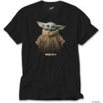 Z Zeplin Yoda Baby The Mandalorian Siyah Tişört